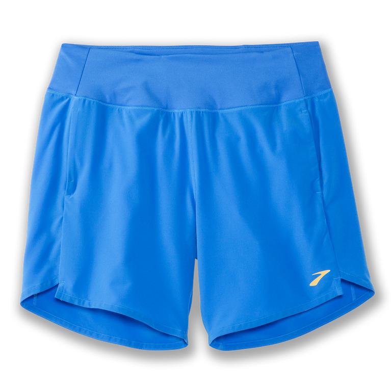 Brooks Chaser 7 - Womens Running Shorts - Blue Bolt (63245KLMI)